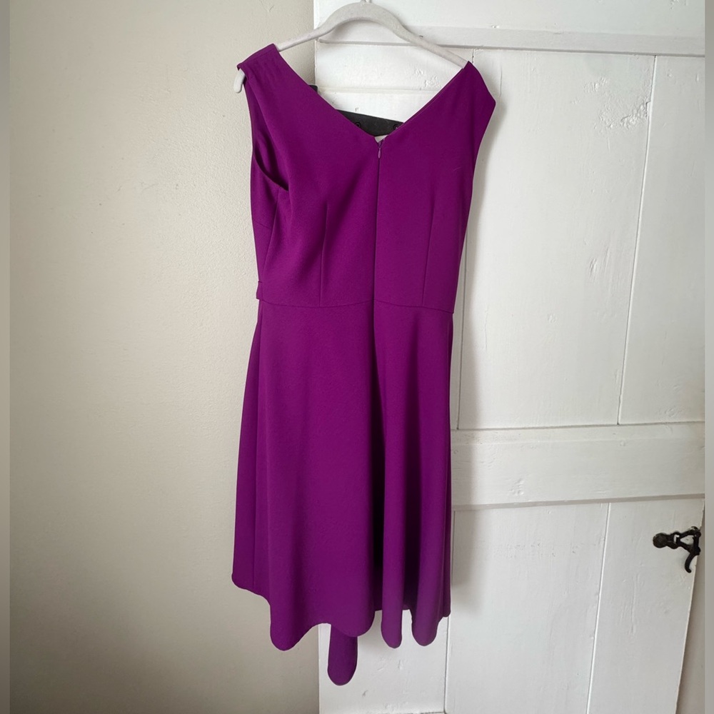 ANTONIO MELANI  Purple Sleeveless V-neck  Dress